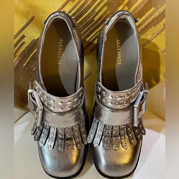 ALL SAINTS - Zia Stud Loafers - Picture 2 of 16